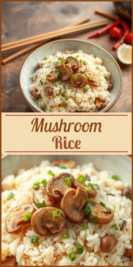 Mushroom Rice Vertical Photo