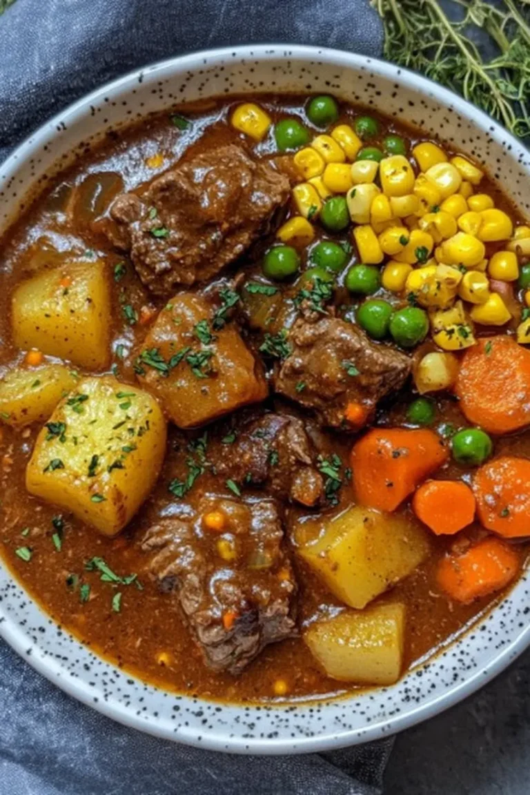 Old-Fashioned Vegetable Beef Soup Photo