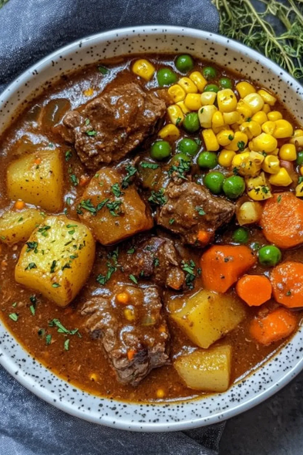 Old-Fashioned Vegetable Beef Soup Photo