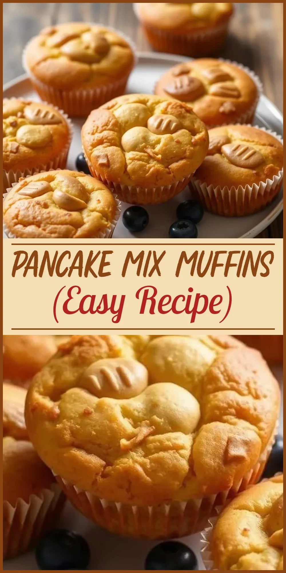 Pancake Mix Muffins (Easy Recipe) Vertical Photo