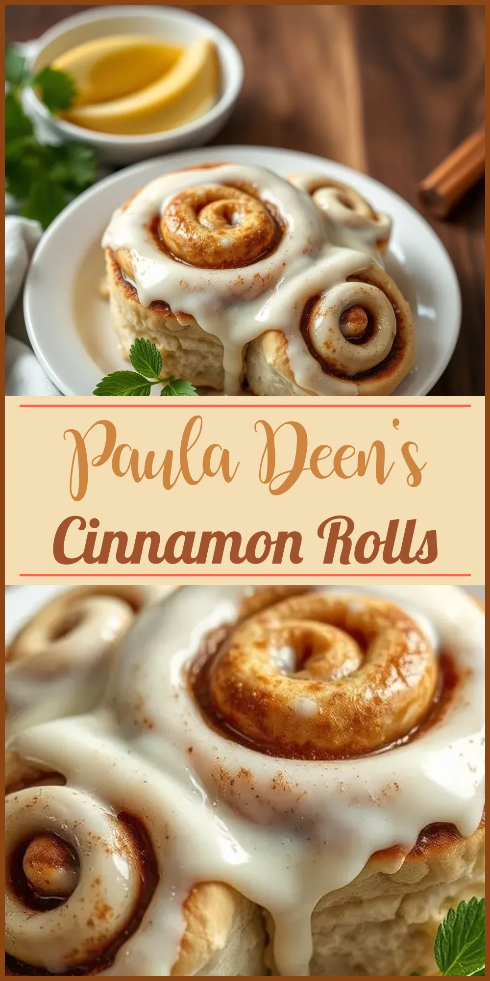 Paula Deen's Cinnamon Rolls Vertical Photo