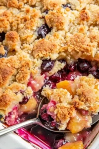 Peach and Blueberry Cobbler Photo