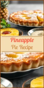Pineapple Pie Recipe Vertical Photo