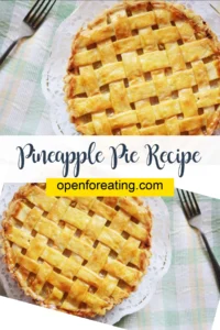 Pineapple Pie Recipe Vertical Photo