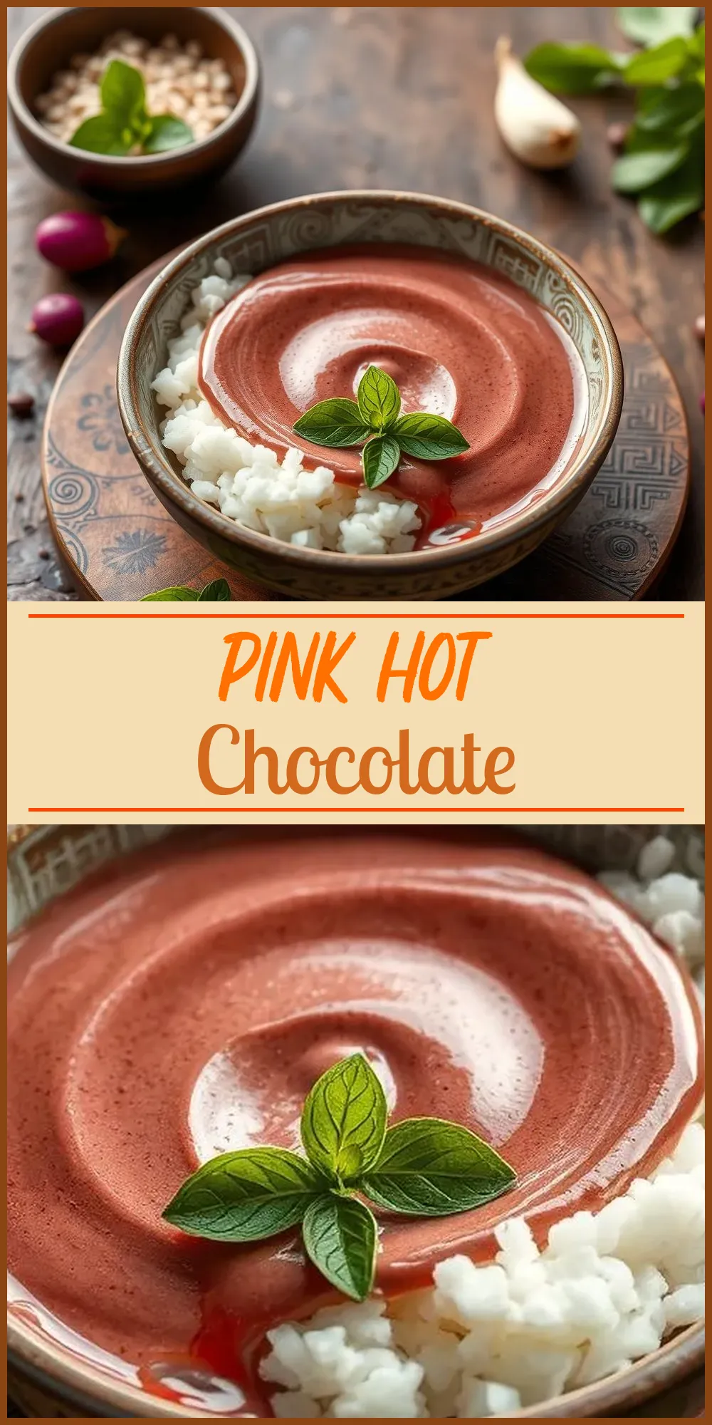 Pink Hot Chocolate Vertical Photo