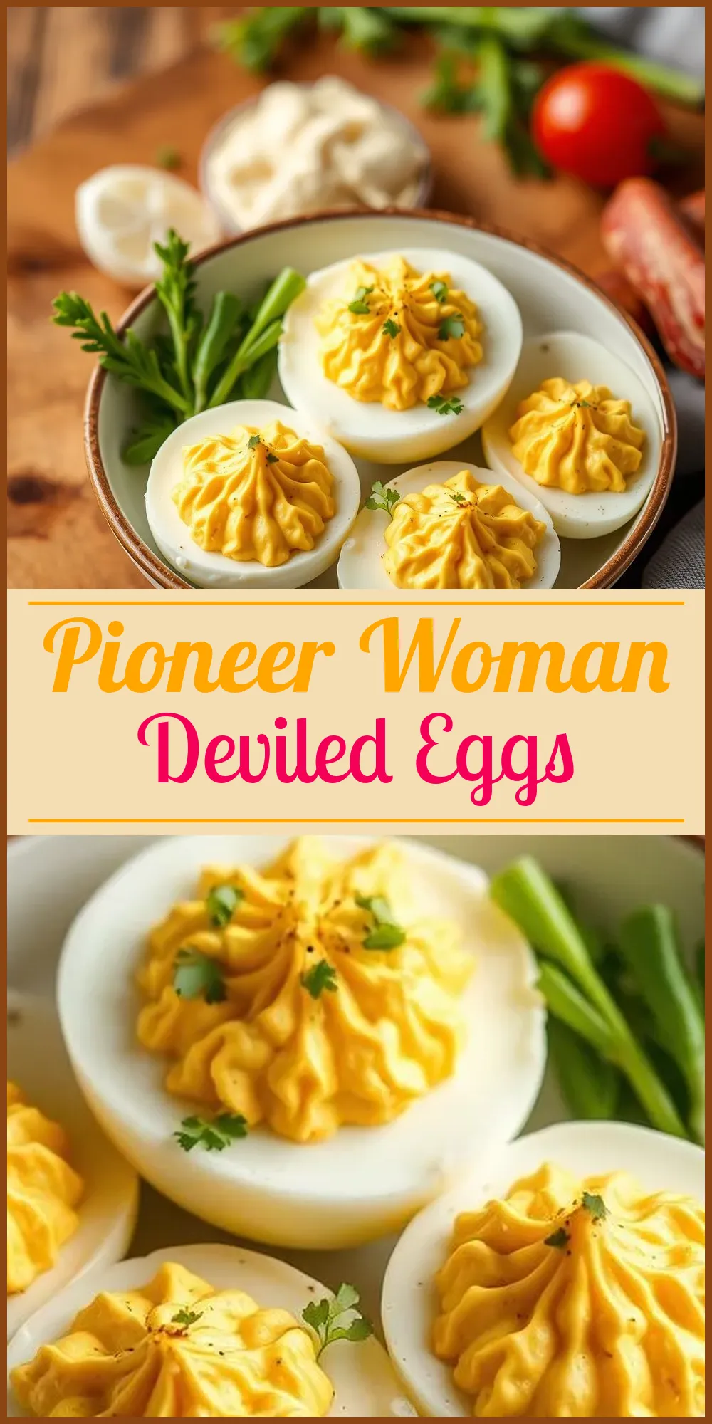 Pioneer Woman Deviled Eggs Vertical Photo