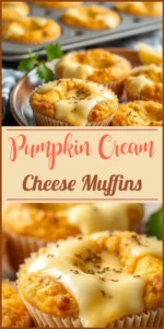 Pumpkin Cream Cheese Muffins Vertical Photo