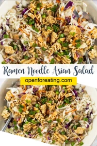 Ramen Noodle Asian Salad Vertical Photo
