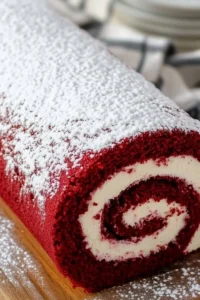 Red Velvet Cake Roll Photo