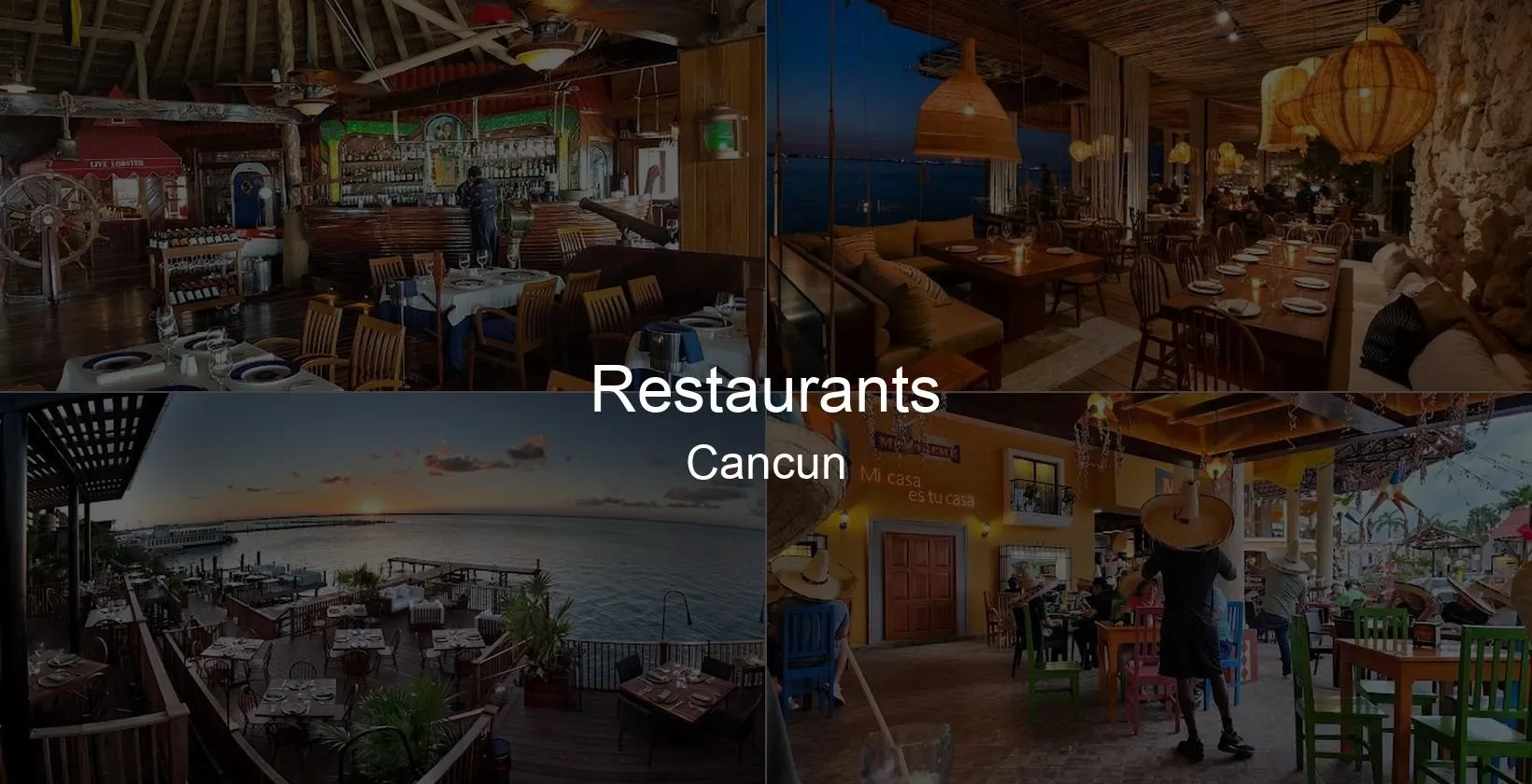 Restaurants in Cancun Photo