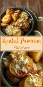 Roasted Parmesan Potatoes Vertical Photo