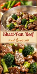 Sheet-Pan Beef and Broccoli Vertical Photo