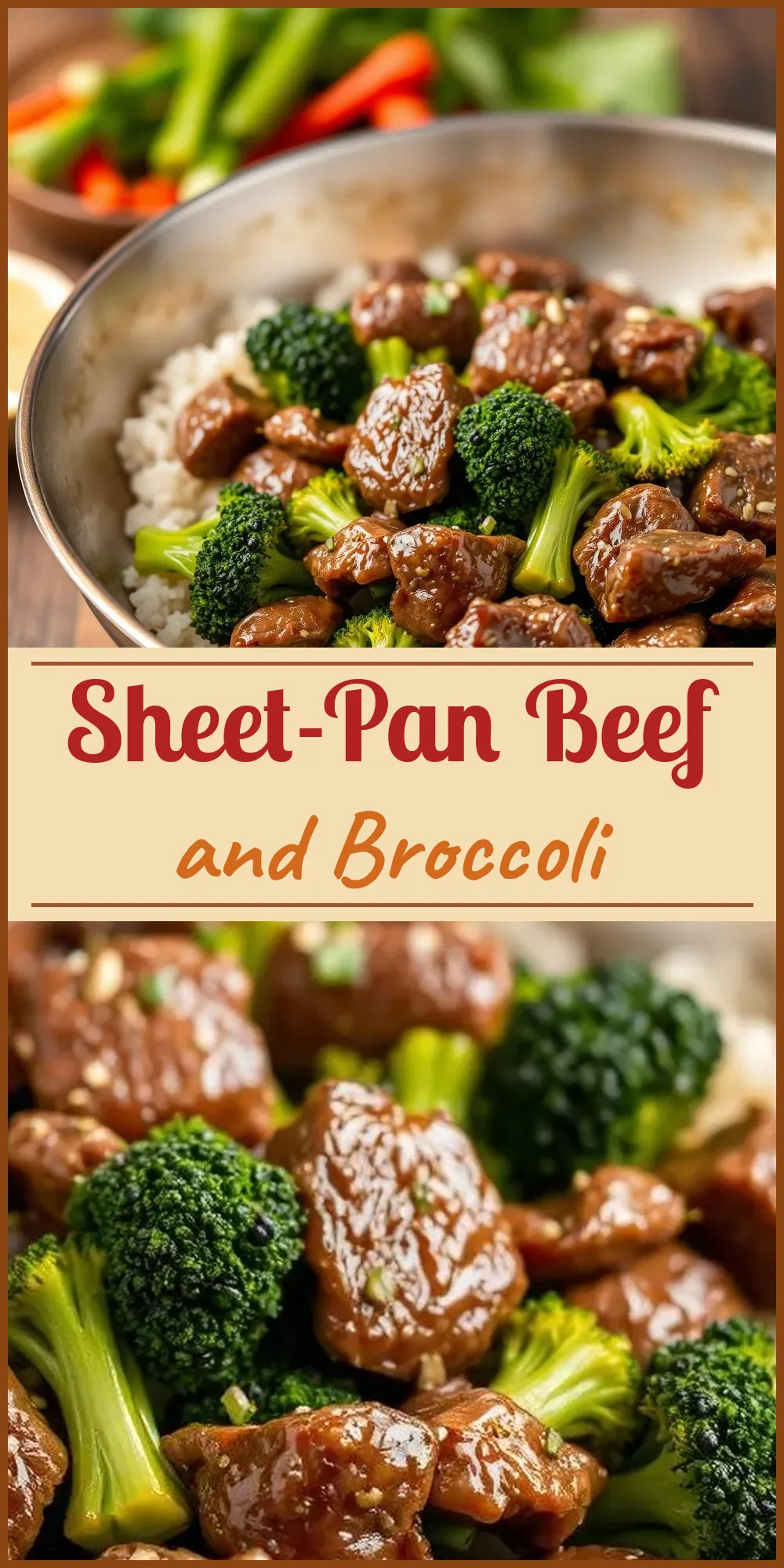 Sheet-Pan Beef and Broccoli Vertical Photo