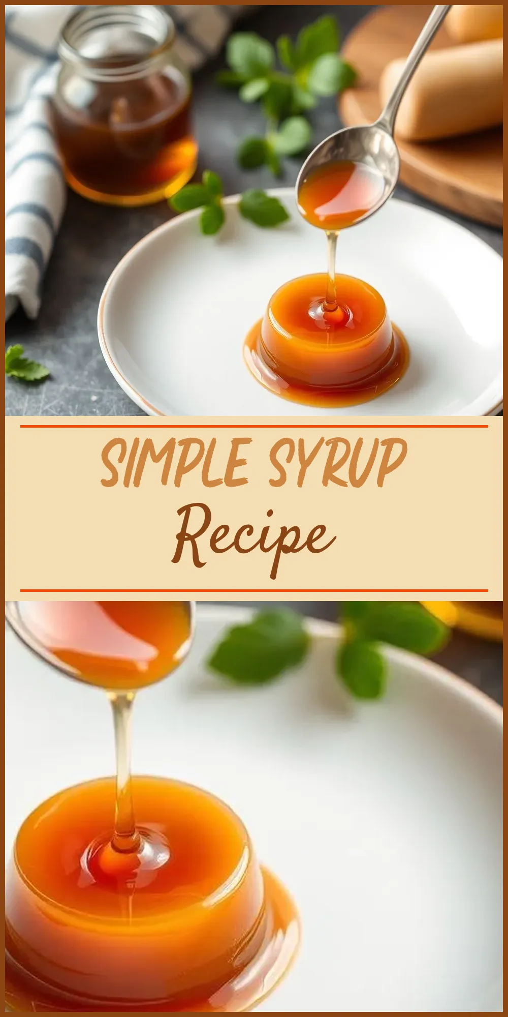 Simple Syrup Recipe Vertical Photo