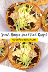Smash Burger Taco (Viral Recipe) Vertical Photo