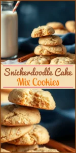 Snickerdoodle Cake Mix Cookies Vertical Photo
