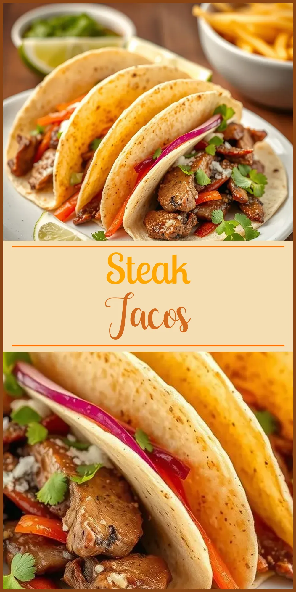 Steak Tacos Vertical Photo