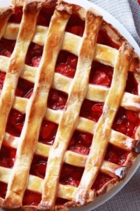 Strawberry Pie With Frozen Strawberries Photo