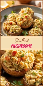 Stuffed Mushrooms Vertical Photo