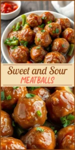 Sweet and Sour Meatballs Vertical Photo