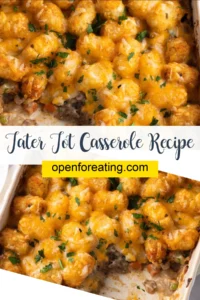 Tater Tot Casserole Recipe Vertical Photo
