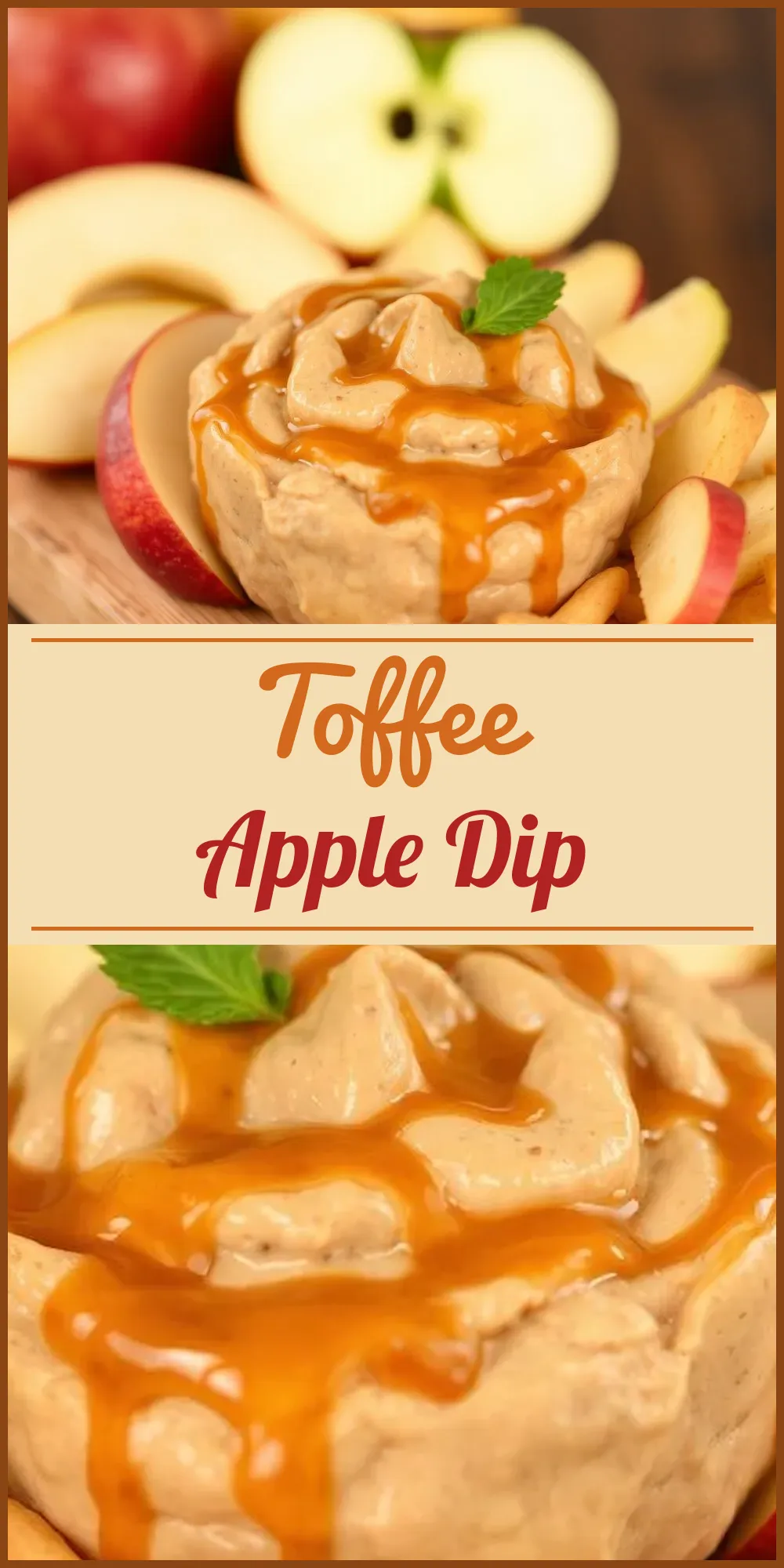 Toffee Apple Dip Vertical Photo