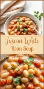 Tuscan White Bean Soup Vertical Photo