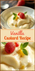 Vanilla Custard Recipe Vertical Photo