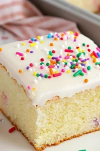 Vanilla Sheet Cake Photo