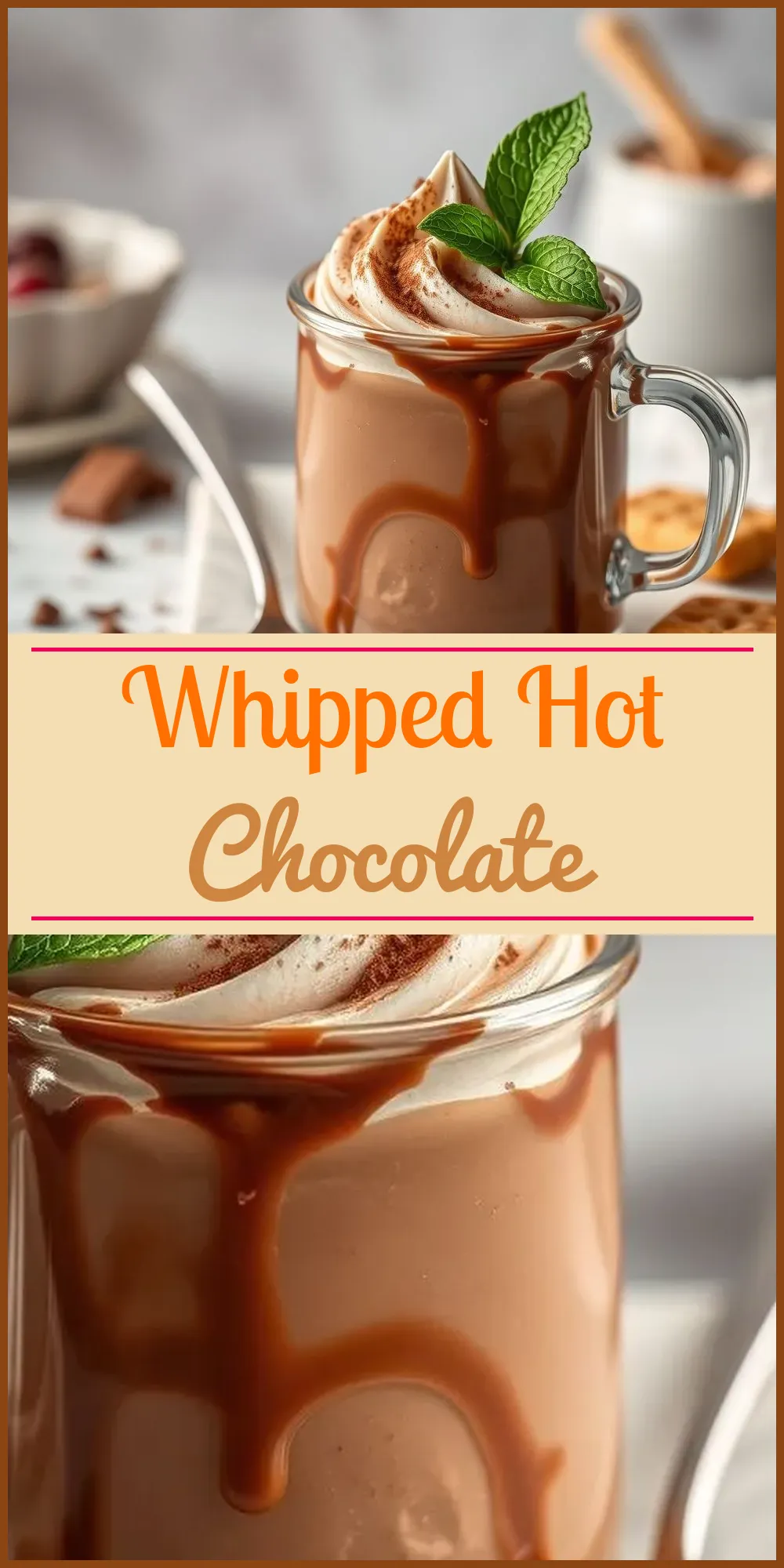 Whipped Hot Chocolate Vertical Photo