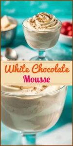 White Chocolate Mousse Vertical Photo
