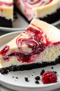 White Chocolate Raspberry Cheesecake Photo