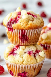 White Chocolate Raspberry Muffins Photo